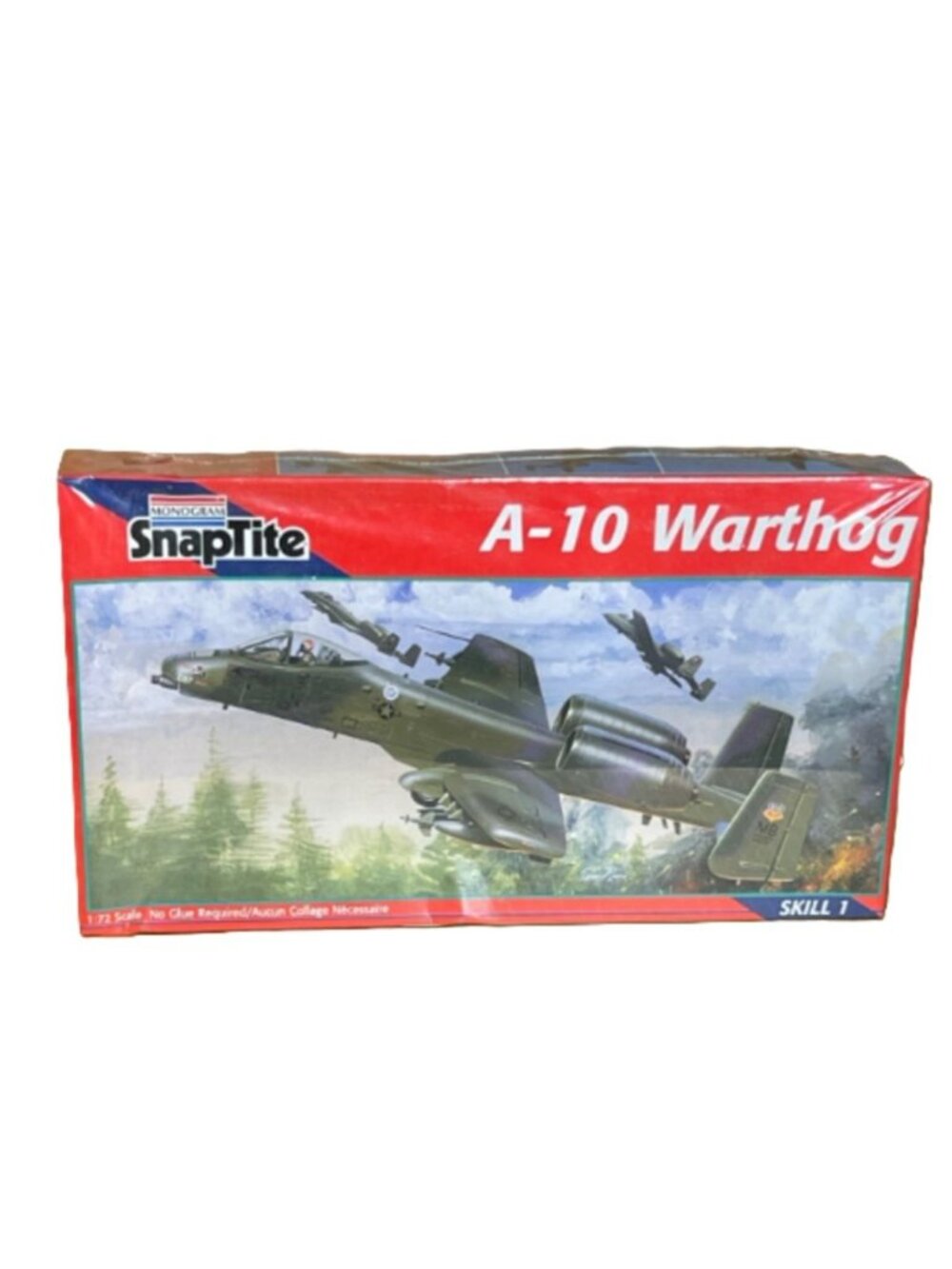 Vintage Monogram Snap Tite A-10 Warthog 1:72 Scale Model Sealed Box Light Wear